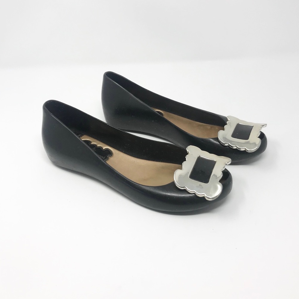 Vivienne Westwood + Melissa Silver Buckle Flats 7
